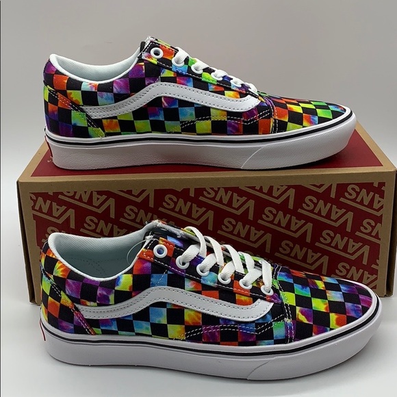 • VANS COMFYCUSH OLD SKOOL TIE-DYE CHECKERBOARD MN - Picture 3 of 16